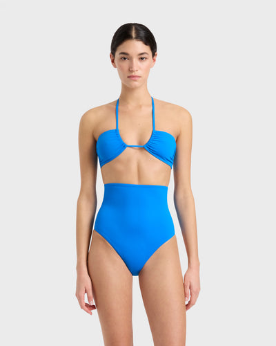 Anna Bikini Top - Cyan