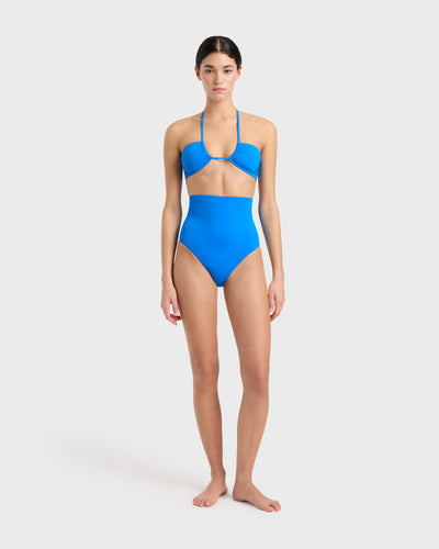Anna Bikini Top - Cyan