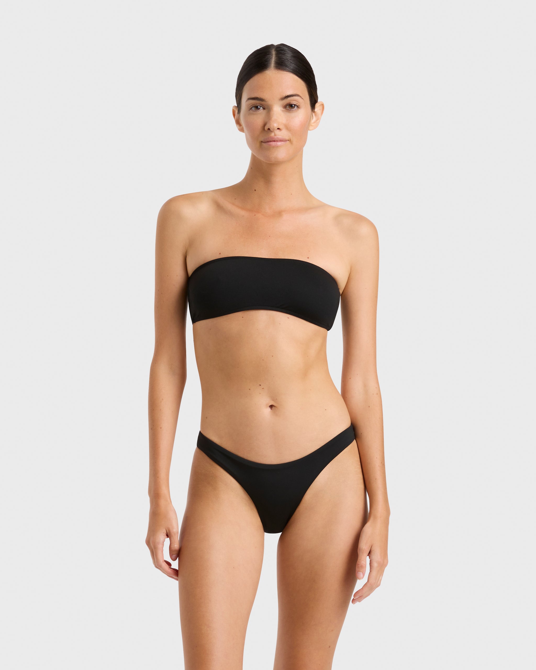 Strapless black bikini on sale