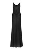 Cremona Bias Slip Dress - Black