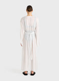 Cremona Plunge Front Maxi Dress - White