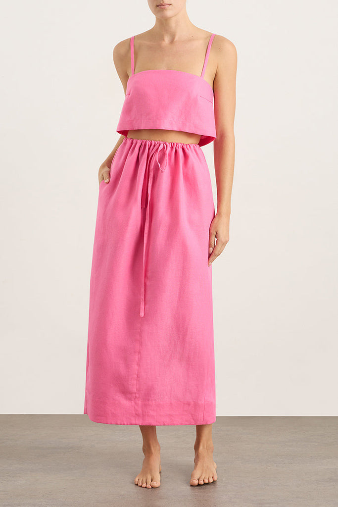 Delphi Cocoon Skirt - Rose