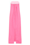 Delphi Strapless Maxi Dress - Rose