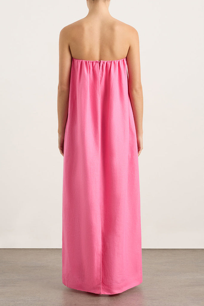Delphi Strapless Maxi Dress - Rose