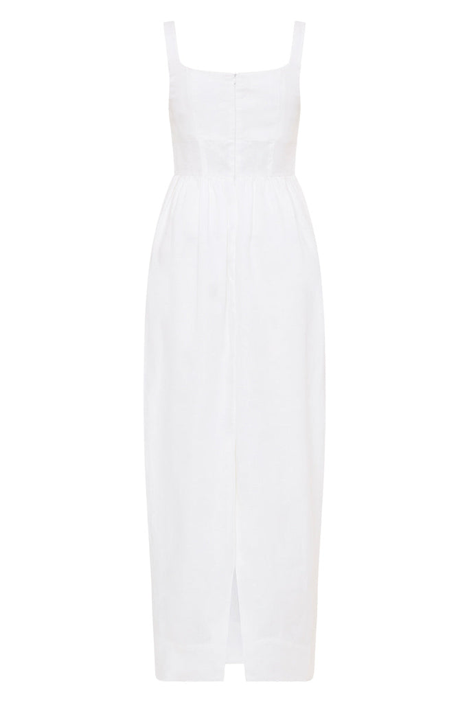 Delphi Tulip Dress - White