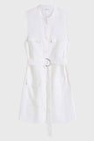 Delphi Utility Dress - White