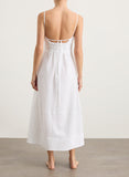 Hastings Organic Cotton Midi Dress - White