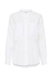 Leiden Organic Linen Long Sleeve Shirt - White