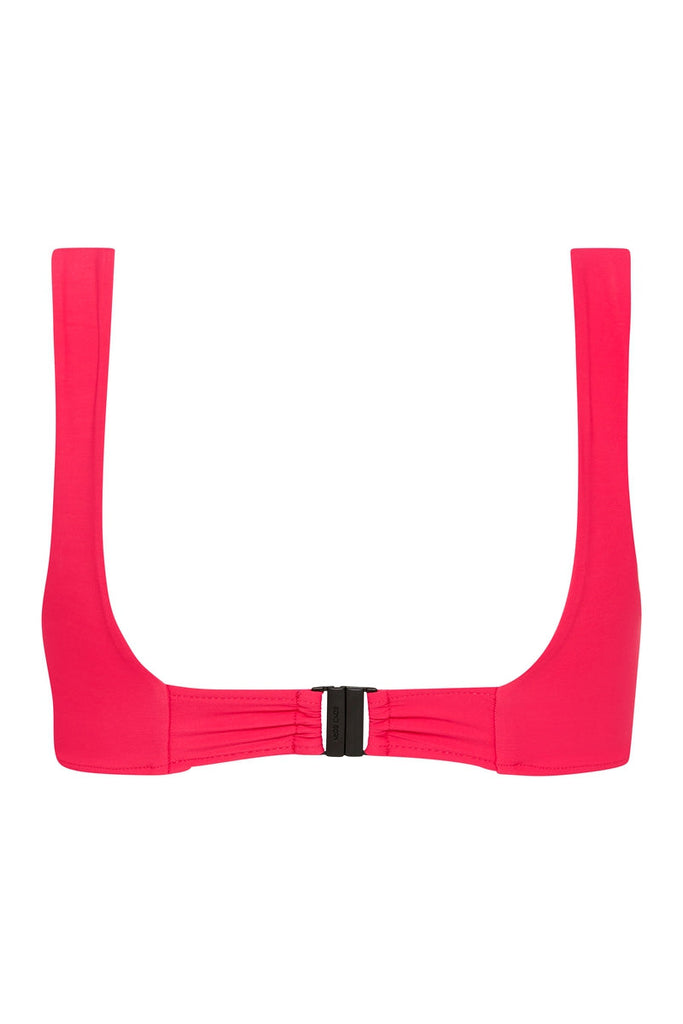 BONDI BORN® Lola Square Neck Bikini Top in Azalea