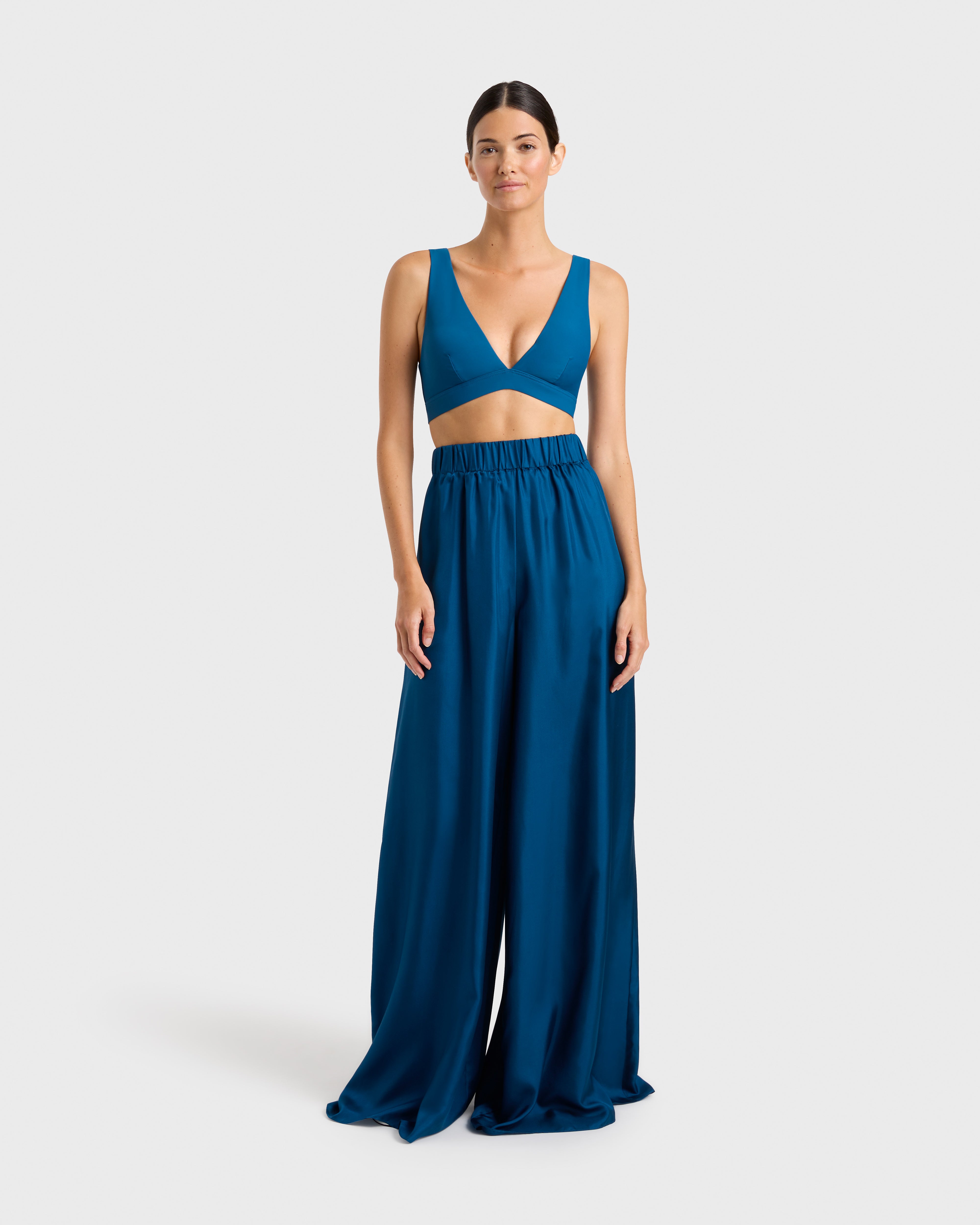 Marfa Silk Palazzo Pant Tropico BONDI BORN