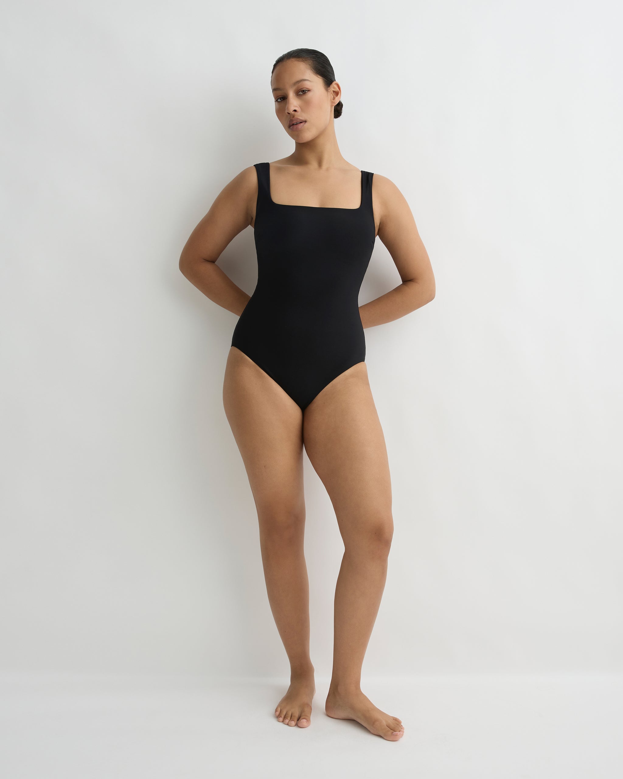【the toe】BARBICAN ONEPIECE Mackinley One Piece Black – Square Neck | Bondi Born