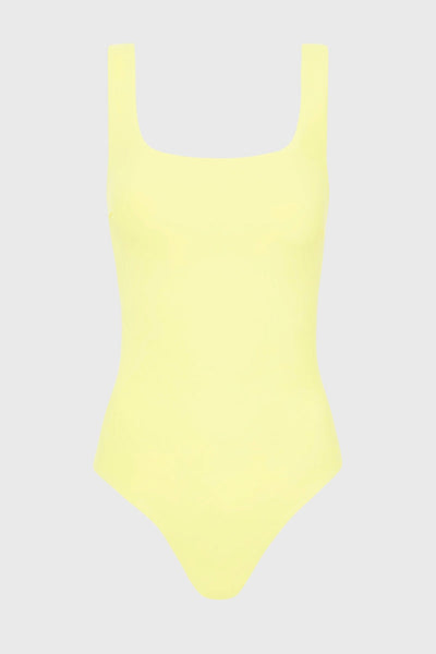 BONDI BORN® | Mackinley Square Neck One Piece in Lemonade | Designer ...