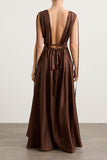 Marfa Cut-Out Maxi Dress - Copper