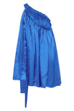 Marfa Silk Mini Dress - Cerulean