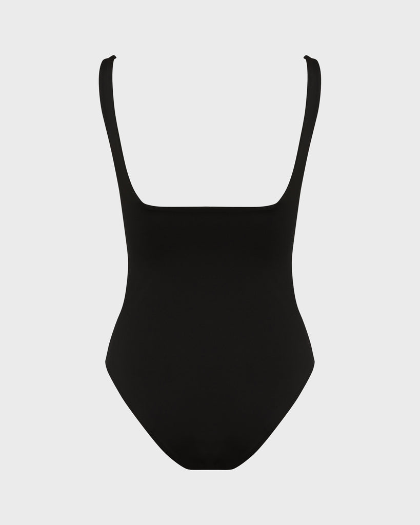 BONDI BORN Margot One Piece in sculpting Sculpteur® fabric, elegant contour design for timeless and confident poolside appeal.