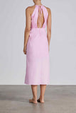 BONDI BORN® Camille Organic Cotton Dress in Floss Pink