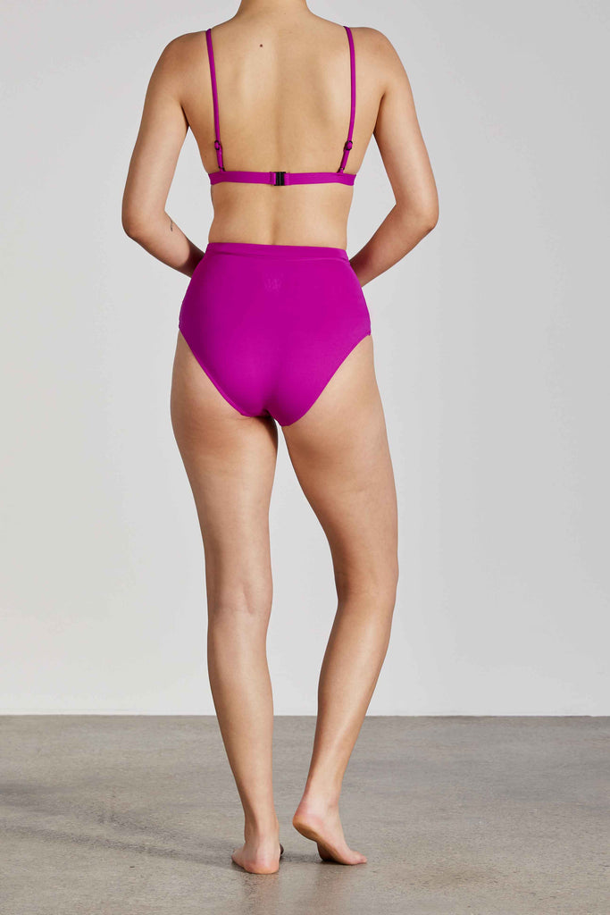 BONDI BORN Tatiana Bikini Bottom in Acai Australian Designer