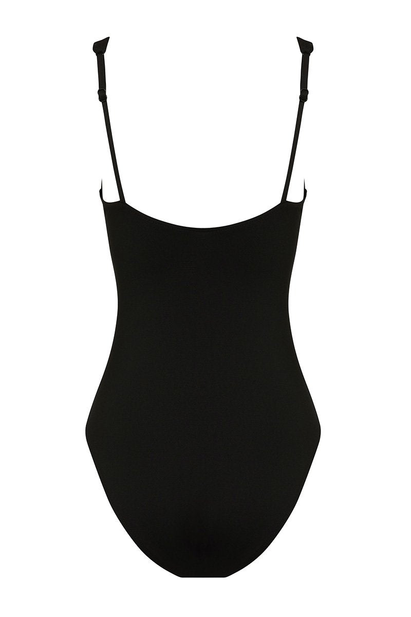 BONDI BORN® | Emmanuelle One Piece Swimsuit in Black | Sustainable Swimwear