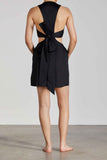 BONDI BORN® Ramatuelle Mini Dress in Black