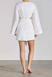 BONDI BORN® Rinca Mini Dress in White