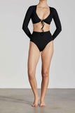 BONDI BORN® Tess Bikini Top in Black