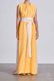 BONDI BORN® Bonifacio Long Dress in Light Organic Linen