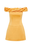 BONDI BORN® Madeira Organic Cotton Mini Dress in Mango Orange