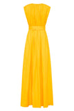 BONDI BORN® Marigot Linen Maxi Dress in Sunflower Yellow