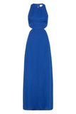 BONDI BORN® Miramar Linen Maxi Dress in Sapphire Blue