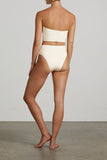BONDI BORN® Stella Bikini Top in Porcelain