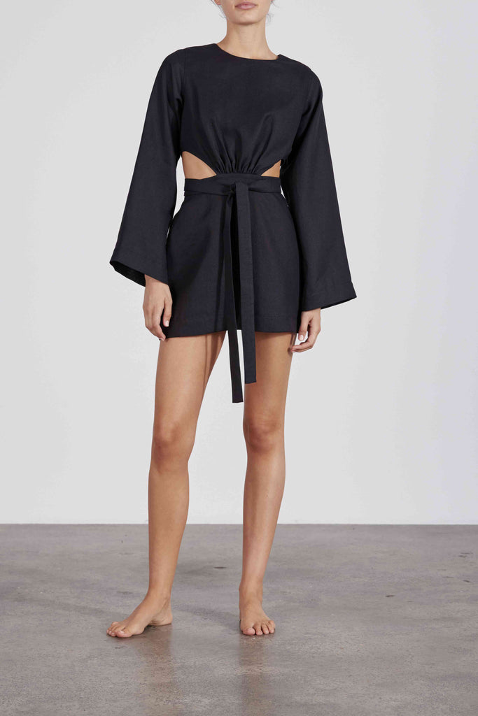 BONDI BORN® Komodo Mini Dress in Black