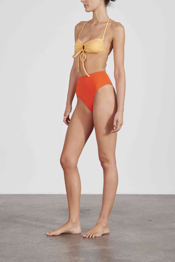 BONDI BORN® Poppy Bikini Bottom in Blood Orange